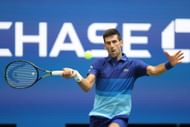 Novak Djokovic at the 2021 US Open